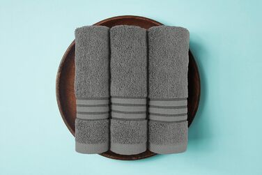 Utopia Towels 4-Piece Luxury Bath Towel Set, (68x137 cm), 100% Ring-Spun Cotton, 600 g/m², Lightweight and Highly Absorbent, Gym, Spa, and Hotel (black)