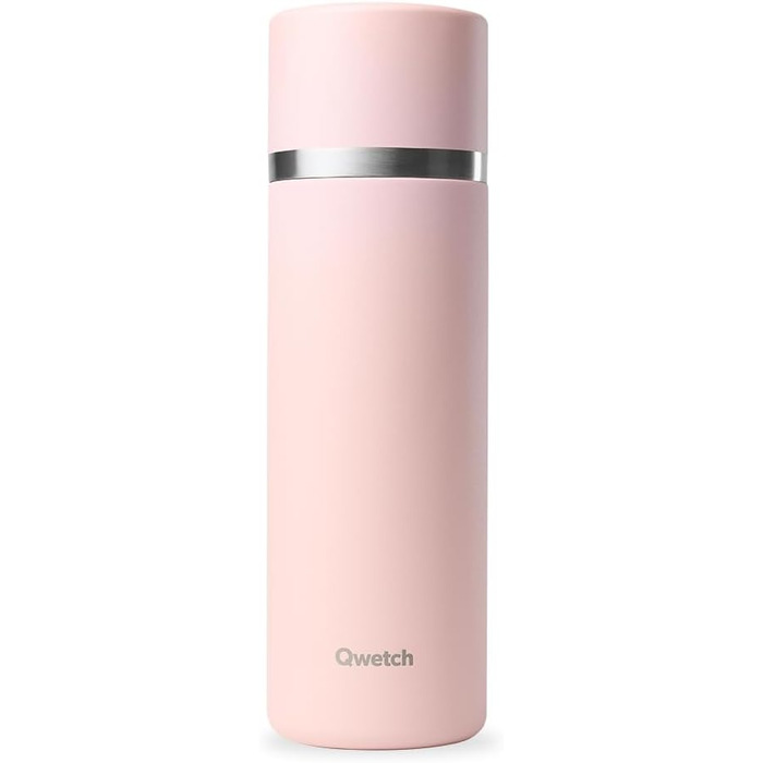 Qwetch Stainless Steel Thermos Flask - 750ml Insulated Bottle & Travel Mug - 24h Cold & 12h Hot - Leakproof, BPA-Free - Perfect for Coffee & Tea