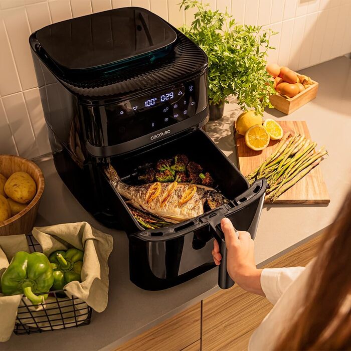 Фритюрниця Cecotec Cecofry Absolute 7600 7.6л, 2000 Вт, Цифрова, PerfectCook, Регулювання температури та часу, Touch-панель, 8 режимів, Захист від перегріву