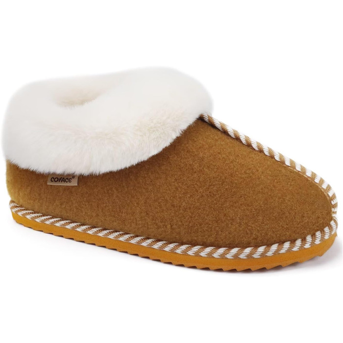 Тапочки халатні жіночі COFACE з Memory Foam, з фетру, зимові, розмір 36-43, кольору хакі (EU 38)