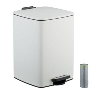Relaxdays Kitchen Trash Can 20 Liter with Trash Bags