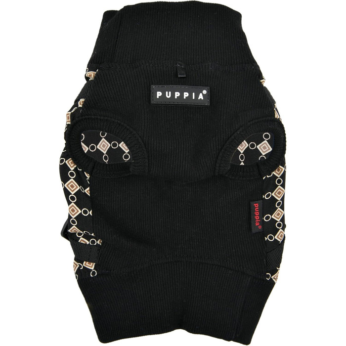 Шлейка для собак Puppia Brustgeschirr Serval Harness J, чорний, X-Large - регульована та комфортна