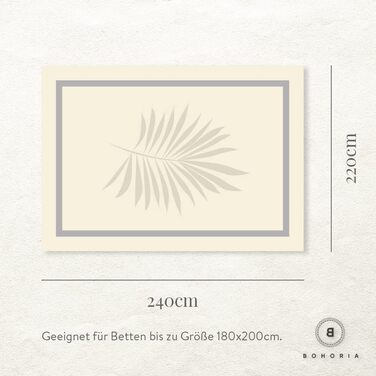 Покривало BOHORIA Premium 220x240 см, 100% бавовна, Oeko-Tex, вафельна текстура, двостороннє, смарагдове, велике для ліжка, дивана, Urban Loft