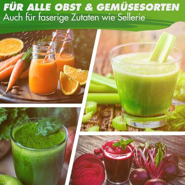 Nutrilovers Slow Juicer Extractor for Fruits and Vegetables - German Brand - Compact Stainless Steel Design, 100% BPA-Free, Easy Cleaning - Includes Recipe E-book + Nutri-App Black Berry (Black)