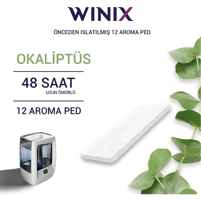 Ультразвуковий зволожувач повітря Winix L500 - 400 мл, до 50 м², 7,5 л бак, холодний/теплий пар, аромадифузор, авто. режим з гідростатом, таблетки евкаліпту