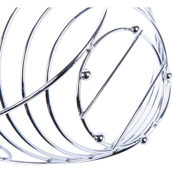 Металева фруктова корзина з кріпленням для бананів. 41 см, полиця для фруктів з дроту, підвісна стійка для бананів – хром (Ex-fb017)