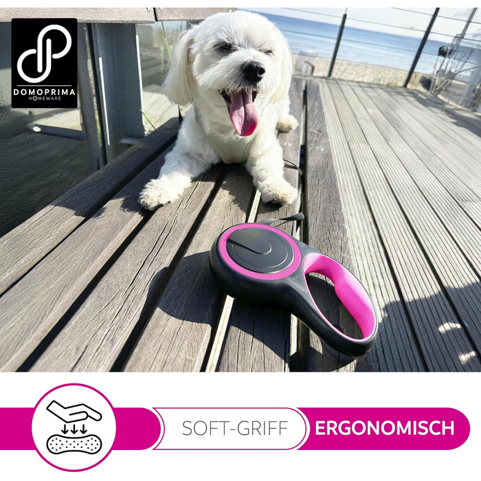 Нашийник для собак DOMOPRIMA: міцний, безпечний, 3 розміри (S, M), 4 кольори (сірий, блакитний, зелений, рожевий)