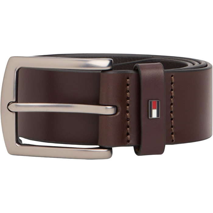 Чоловічий шкіряний ремінь Tommy Hilfiger Denton 4.0, колір коричневий (Coffee Bean)