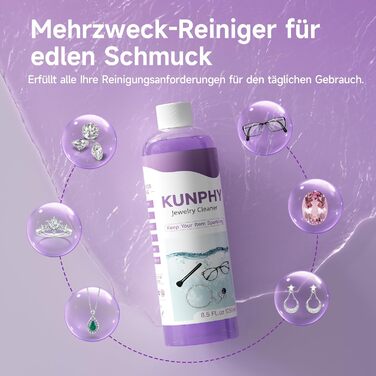 Ультразвукова очищувачка для окулярів та ювелірних виробів 350мл, 46 кГц, фіолетовий