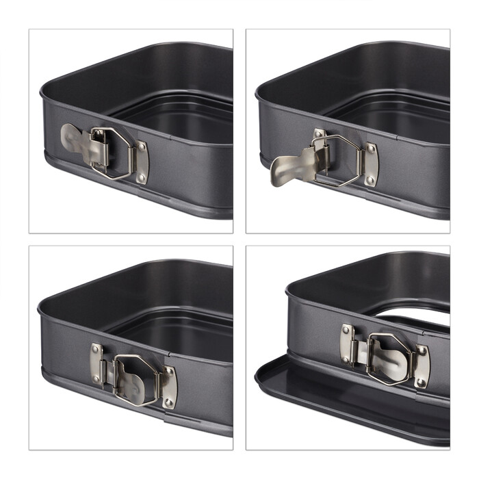 Relaxdays 7-Piece Square Springform Set