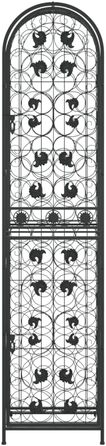 vidaXL Wine Rack 35 Bottles Metal Bottle Rack Bottle Stand Wine Cabinet (45 x 36 x 200 cm)