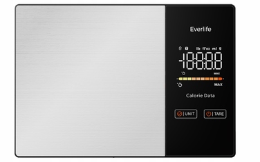 Кухонні ваги Everlife KN2432WB, чорні, 5 кг