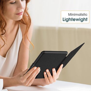 Чохол Fintie для Kindle Paperwhite 12-го покоління (2024/2025) - захисний кейс з авто-ввімкненням/вимкненням, чорний