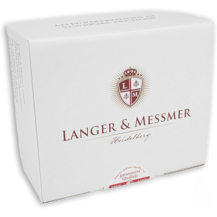 Langer & Messmer 4-Piece Shoe Brush Set Essential made of horsehair for professional shoe care of smooth leather shoes - includes polishing brushes and cream brushes