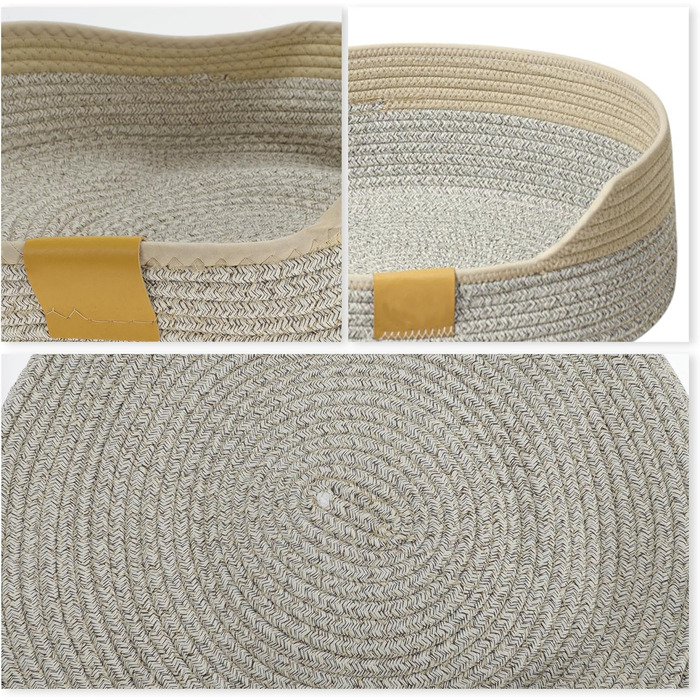 Тканинне ліжко для котів, 40 см, складаний кошик-гніздо, дихаюче ліжко для тварин, стійке до подряпин, універсальне ліжечко для кошенят (S, сірий хакі)