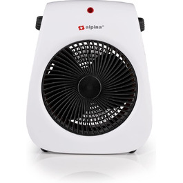 Електричний обігрівач та вентилятор Alpina - Турбовентилятор з пультом керування та таймером, 2000W