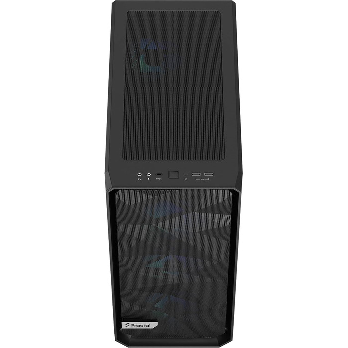 Корпус для ПК Fractal Design Meshify 2 Compact Black ATX Mid Tower, RGB, загартоване скло (Light Tint), високий повітряний потік
