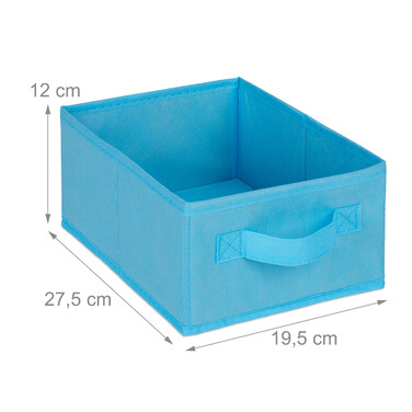 Relaxdays Children's Shelf with 6 Boxes & 2 Hanging Pockets