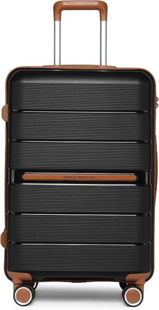 Чемодан British Traveller середнього розміру з TSA-замком, 66 x 43.3 x 28.5 см, з поліпропілену, ручна поклажа