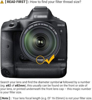 Графільтр PROfezzion Variable ND Filter: нейтральний фільтр змінної щільності 82mm для Sigma, Nikon, Fujifilm