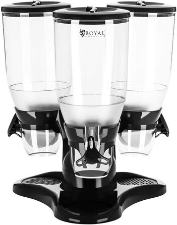 Дозатор для мюслі Royal Catering RCCS-9L/3 – 3 x 3 л, для кав'ярень та ресторанів