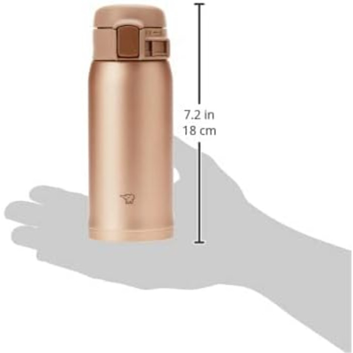 ZOJIRUSHI Stainless Steel Insulated Tumbler - Leakproof Travel Mug for Coffee, Office & Travel - Dark Blue (355ml, Matte Gold)