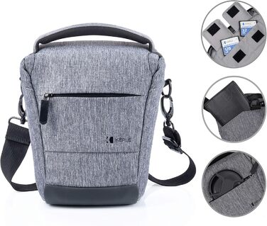 Сумка для камери DSLR/SLR сумісна з Canon EOS 5D IV, 6D, 7D, 70D, 77D, 80D, 750D, 800D, 850D, 1300D, 2000D, 4000D, M6, M50, M100, M200, R, R5, R6, RP, G7X Mark II, III