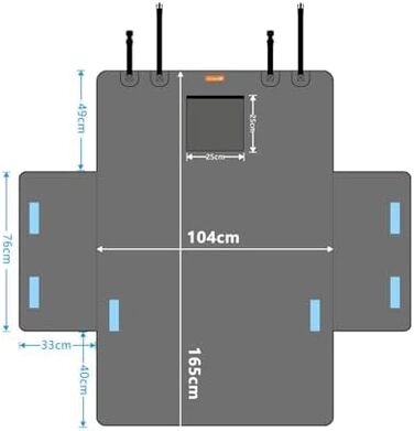 Захист для багажника автомобіля Alfheim для собак, неслизький, водонепроникний, антифлексинговий, для маленьких авто та SUV