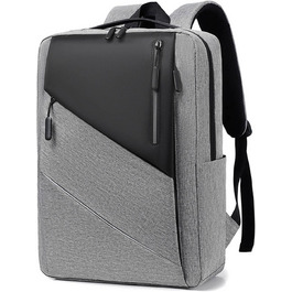 Рюкзак для ноутбука FANDARE Slim - чоловічий/жіночий, для роботи, подорожей, навчання. USB-порт, багато кольорів (сірий)