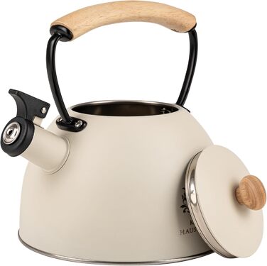 Індивідуальний чайник з нержавіючої сталі 2.5L з автоматичним свистком для індукційних, газових та електричних плит