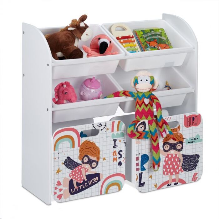 Relaxdays Children's Shelf 'Little Heroine'