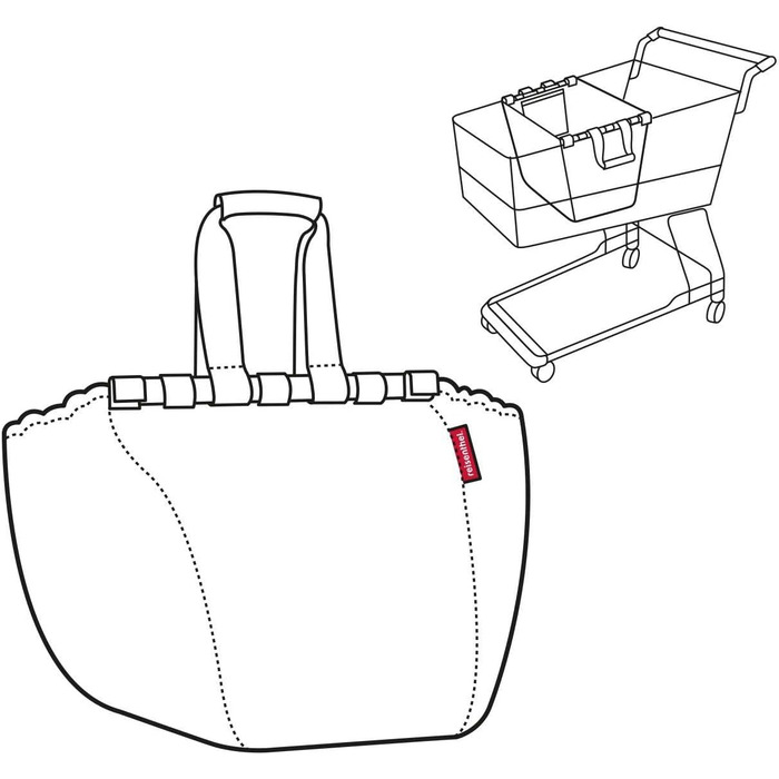 Reisenthel Easy Shopping Bag in Black – Versatile Shopper – Practical roll-up design
