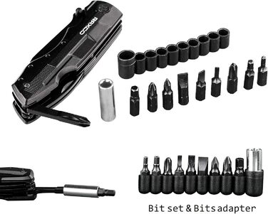 Мультитул RAXCO 18-в-1: компактний інструмент для виживання на природі (затискач, ніж, відкривачка, викрутка) для полювання та риболовлі, чорний