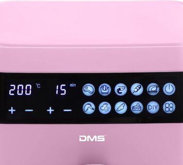 Електрична аерофритюрниця DMS XXXL 7 л, багатофункціональна, без олії, 10 програм, сенсорний дисплей, таймер, синя