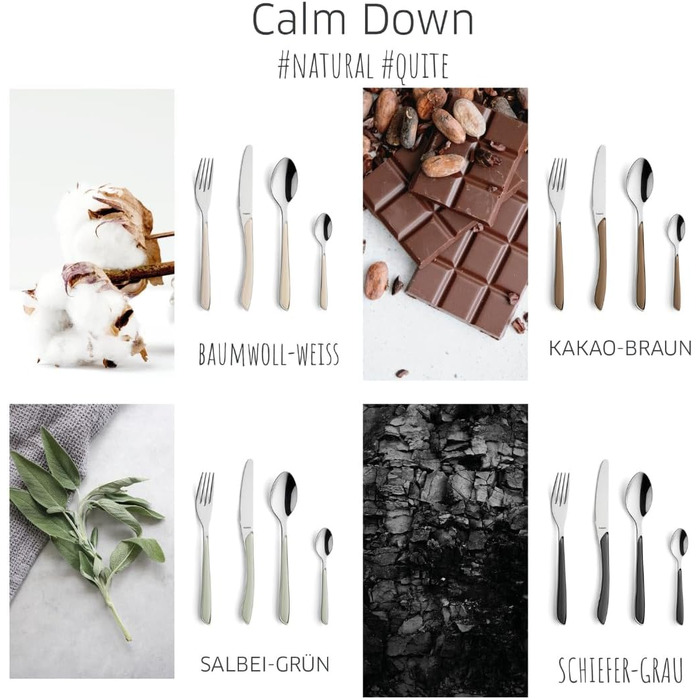 Набір столових приборів Kuppels Prisma для 6 осіб з нержавіючої сталі з рожевими ручками | 24 шт.