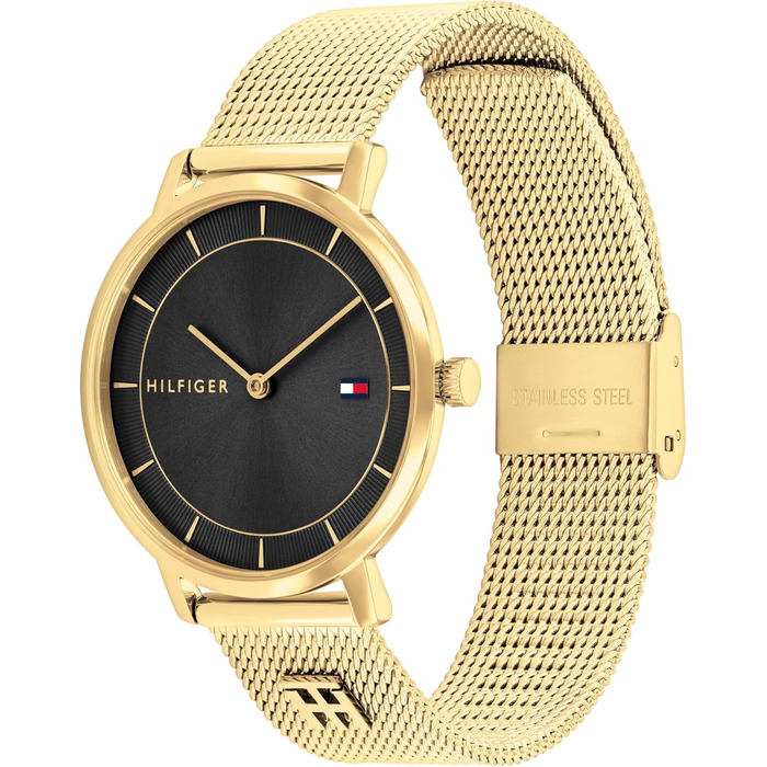 Годинник Tommy Hilfiger для жінок: кварцовий, з мікросітчатим ремінком з нержавіючої сталі. Кольори: срібло, золото, рожеве золото, темно-синій (чорний)