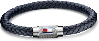 Браслет Tommy Hilfiger для чоловіків з шкіри, темно-синій - 2701000