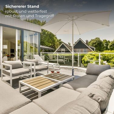 Osoltus umbrella stand 55 x 55cm on wheels, fillable, 43kg