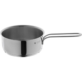 Каструля WMF Mini Stielkasserolle 14 см з нержавіючої сталі Cromargan, 0,9 л, без кришки, для невеликих порцій, Induktion