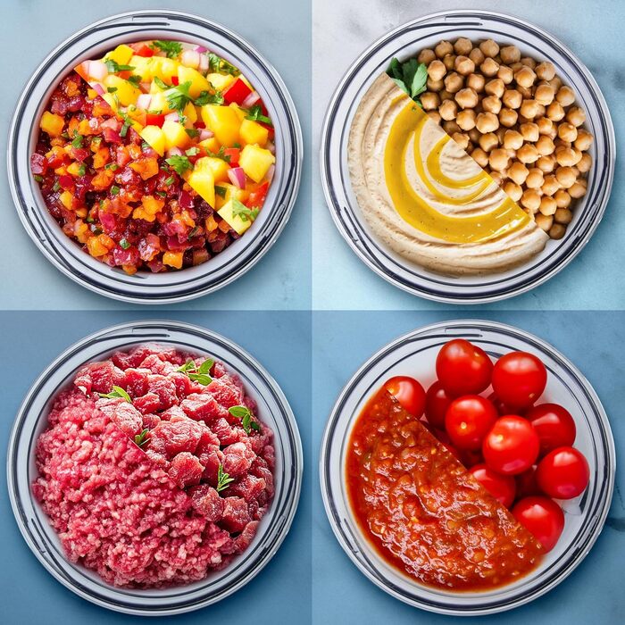 Електричний подрібнювач Duronic CH57 WE для цибулі та овочів, 700 мл