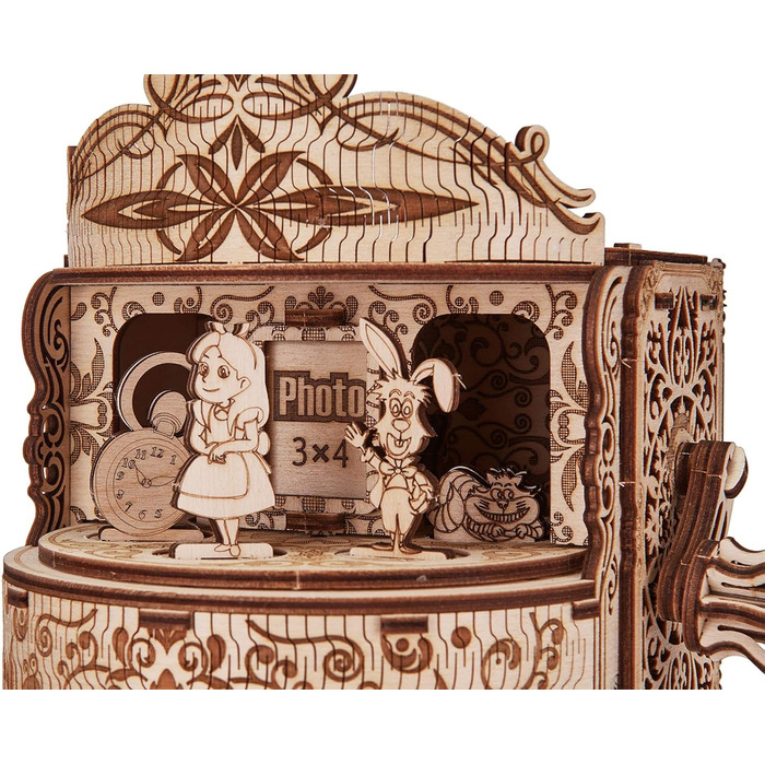 Дерев'яна шкатулка-музика Wood Trick Fairy Theatre з феями, 3D-пазл для дорослих і дітей, конструктор DIY, подарунок на день народження