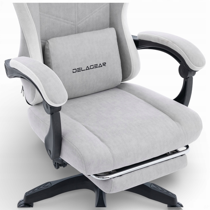 Ігрове крісло Delagear G 325, сіра тканина