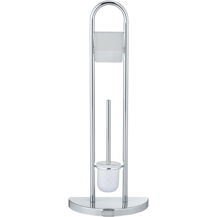 Набір для туалету WENKO Raumwunder: щітка для унітазу та тримач, хромований, економія місця