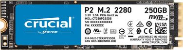SSD Crucial P2 250GB M.2 PCIe Gen3 NVMe - Швидкий внутрішній накопичувач