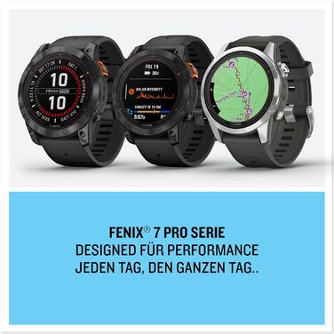 Розумний годинник Garmin fēnix 7S Pro з сонячною лінзою, GPS, кольоровим дисплеєм та підтримкою GarminPay