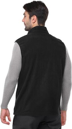 Чоловіча флісова жилетка Outdoor Ventures: легка, тепла, вітрозахисна, з кишенями на блискавці, чорна