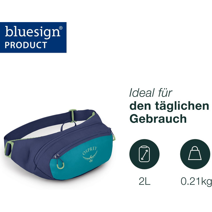 Рюкзак Osprey Europe Unisex Fassungsvermögen 2L - Moody Burgund (Унісекс, 2L)