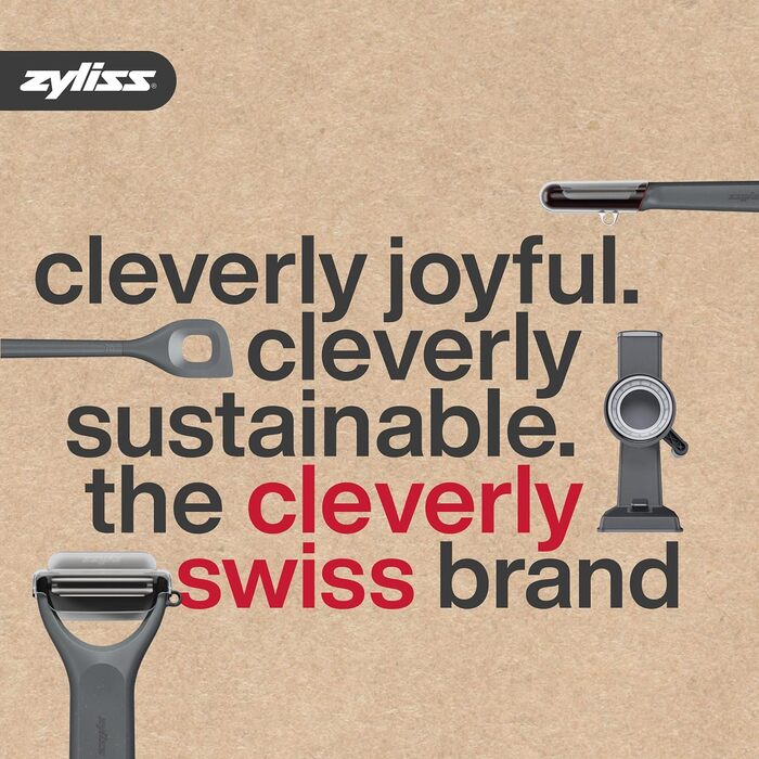 Салатниця-швидкосушарка Zyliss Swift Dry, 6л, з кришкою, BPA-free, неслизьке дно, AquaVent™ технологія, кнопка стоп, придатна для миття в посудомийній машині, сіра