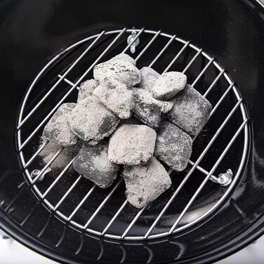 Портативний вугільний гриль Weber Smokey Joe Premium, 37 см, чорний, порцелянове емальоване покриття, зручна ручка для перенесення, для барбекю