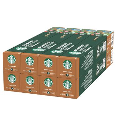 Кава Starbucks House Blend суміш Nespresso, середній обсмаження, капсули 10 x 10 (100 капсул) (57 г (8 шт.))